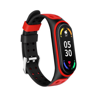 Mekana silikonska narukvica za Miband 5 6 7 Zamjenska prozračna sportska narukvica za Miband 3 4 5 6 narukvica za Xiaomi Mi Band 7 narukvica