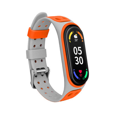 Mekana silikonska narukvica za Miband 5 6 7 Zamjenska prozračna sportska narukvica za Miband 3 4 5 6 narukvica za Xiaomi Mi Band 7 narukvica
