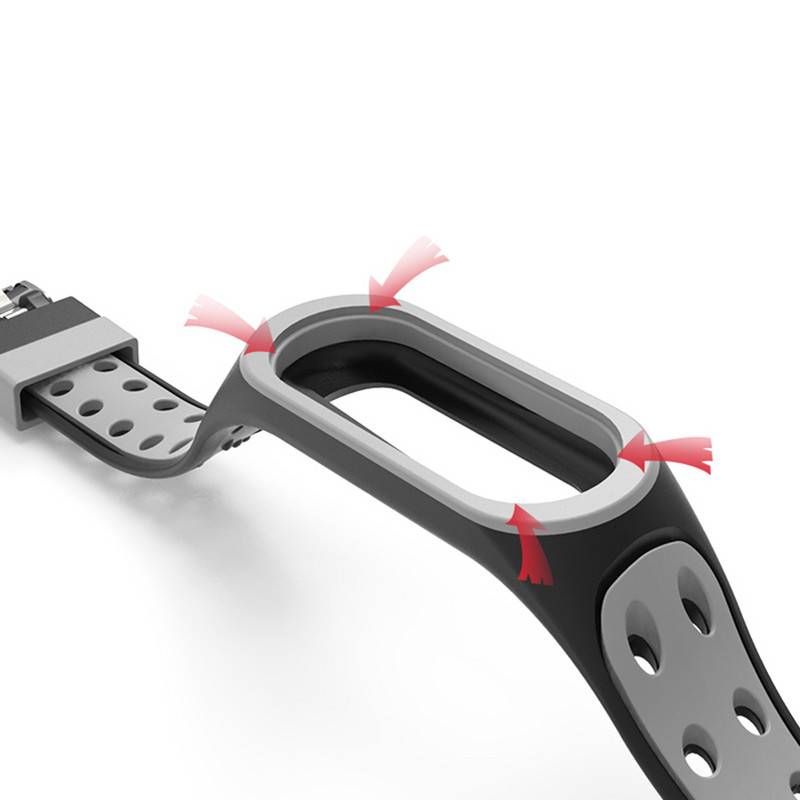 Mekana silikonska narukvica za Miband 5 6 7 Zamjenska prozračna sportska narukvica za Miband 3 4 5 6 narukvica za Xiaomi Mi Band 7 narukvica