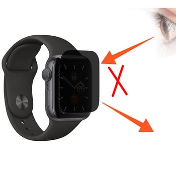 Απόρρητο Προστατευτικό οθόνης TPU Peep-proof για iWatch 5 Series 44 mm 40 mm Αξεσουάρ Προστατευτικό κάλυμμα οθόνης φιλμ ρολογιού 19 Σεπ