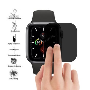 Απόρρητο Προστατευτικό οθόνης TPU Peep-proof για iWatch 5 Series 44 mm 40 mm Αξεσουάρ Προστατευτικό κάλυμμα οθόνης φιλμ ρολογιού 19 Σεπ