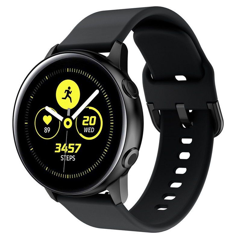 Curea de ceas inteligentă de 20 mm pentru Samsung Galaxy Watch Active 42 mm Sport, curea de înlocuire din silicon moale, brăţară.