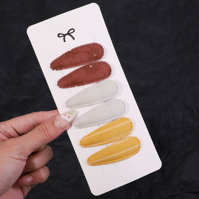 6 tk/komplekt Magusad tikitud prindiga juukseklambrid lastele vesipiisakujulised juuksenõelad BB-klambrid peakatted peakatted tüdrukutele juukseaksessuaarid