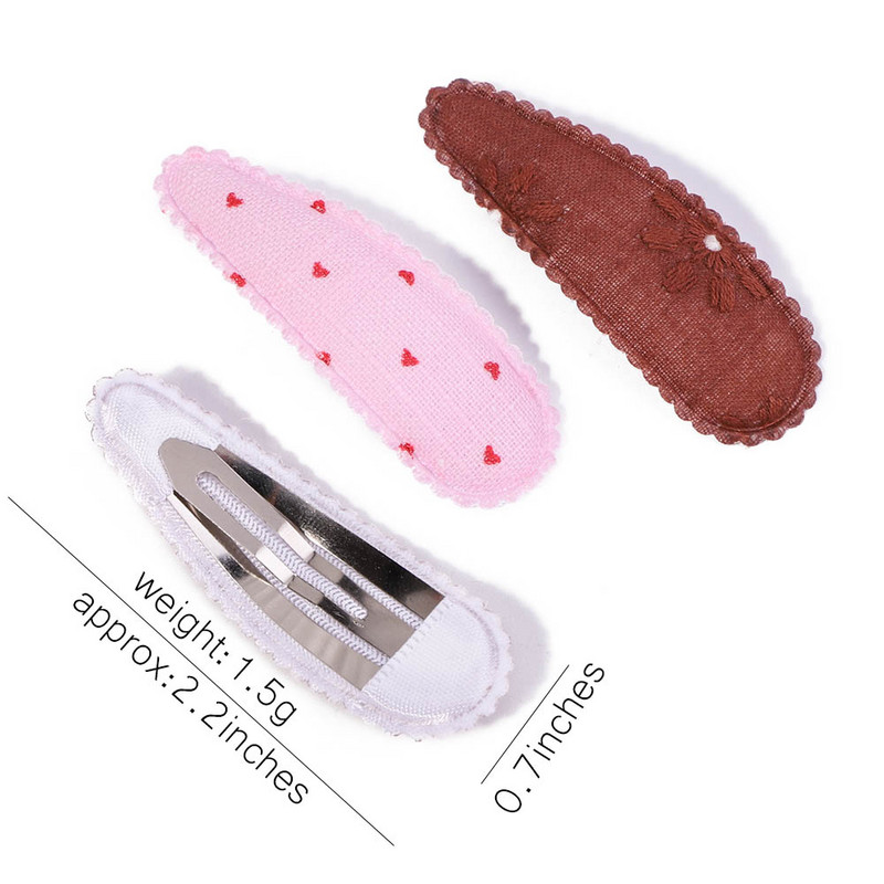 6 tk/komplekt Magusad tikitud prindiga juukseklambrid lastele vesipiisakujulised juuksenõelad BB-klambrid peakatted peakatted tüdrukutele juukseaksessuaarid