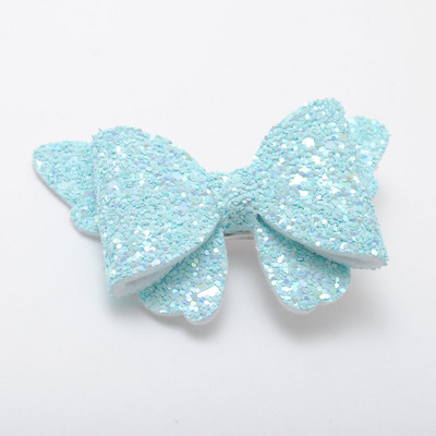 2 τεμάχια καινούργια κοριτσίστικα κλιπ μαλλιών πεταλούδα Baby Glitter Barrette μαλλιών Παιδικά μαλλιά ουράνιο τόξο Φιόγκοι Παιδικά μαντήλια αξεσουάρ