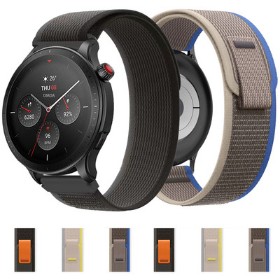 Αθλητικές Νάιλον Ζώνες για Amazfit GTR 4 / GTR 3 Pro 2 2e 47mm 42mm Ρολόι για Amazfit GTS 4 / 3 Bip S 20 Ιμάντες 22mm Trail loop