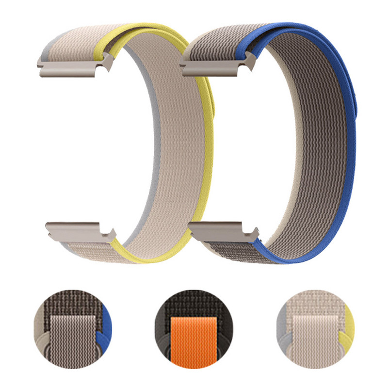 Sport nailonrihmad Amazfit GTR 4 / GTR 3 Pro 2 2e 47mm 42mm kellarihmad jaoks Amazfit GTS 4 / 3 Bip S 20 22mm trail loop rihmad