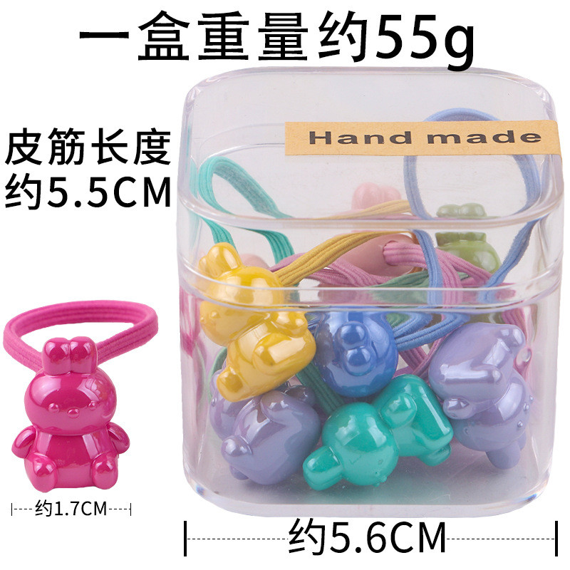 10vnt/stal. Vaikų galvos apdangalas Plaukų virvė Korėjietiškas animacinis filmas elastinės guminės juostelės mergaičių uodegos laikiklis plaukų kaklaraištis galvos apdangalas plaukų aksesuaras