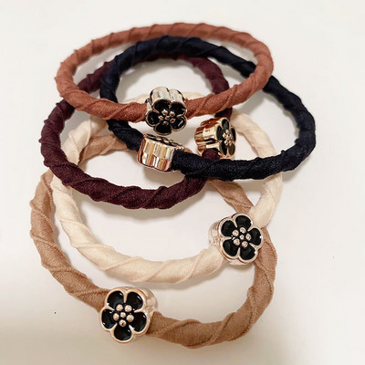 5 kom. Elastične gumice za kosu s cvijetom za djevojčice. Ženske gumice za kosu u obliku srca Ananas guma/kravata/držač Dodaci za rođendanske darove