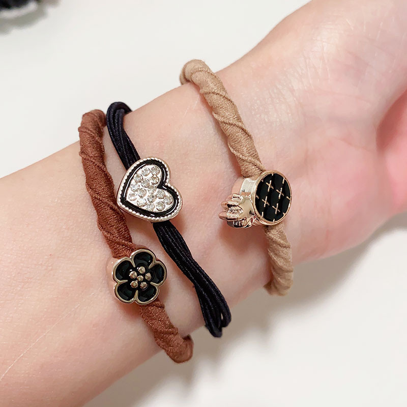 5 kom. Elastične gumice za kosu s cvijetom za djevojčice. Ženske gumice za kosu u obliku srca Ananas guma/kravata/držač Dodaci za rođendanske darove