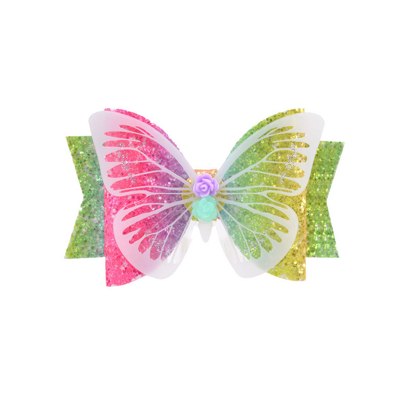 Dugine svjetlucave kopče za kosu za djevojčice Leptir ukosnice Modne dječje ukosnice za kosu Princesine mašne za kosu Dodaci za kosu