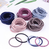 100PCS/Hair loop σχοινί κεφαλής δερμάτινο λουράκι γυναικεία κόμμωση απλό δίχτυ στολίδι κόκκινα μαλλιά μικρό κόσμημα σχοινί κεφαλής