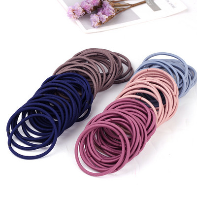 100PCS/Hair loop σχοινί κεφαλής δερμάτινο λουράκι γυναικεία κόμμωση απλό δίχτυ στολίδι κόκκινα μαλλιά μικρό κόσμημα σχοινί κεφαλής