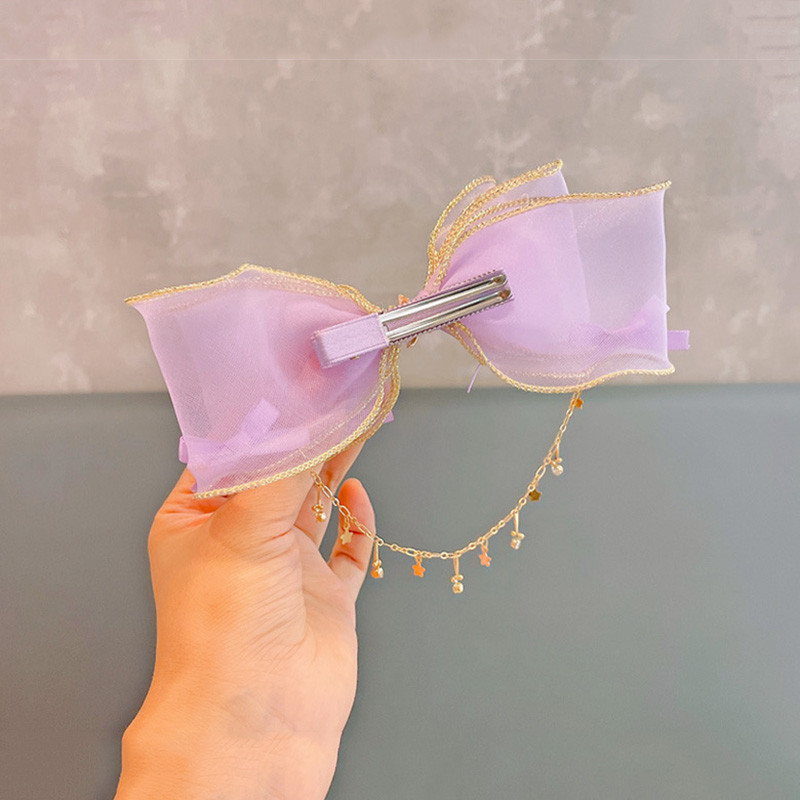 Veliki lanac s kićankama Mašne za kosu za djevojčice Vilinska princeza Ukosnica s mašnom Dječje pokrivalo za glavu s vještačkim kamenčićima Dodaci za oblikovanje kose