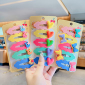 5 kom/set Dječje slatke boje Ukrasi s mašnama u obliku cvijeća Koje za kosu Djevojčice Slatke ukosnice Ukosnice Dječji dodaci za kosu