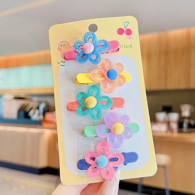 5 kom/set Dječje slatke boje Ukrasi s mašnama u obliku cvijeća Koje za kosu Djevojčice Slatke ukosnice Ukosnice Dječji dodaci za kosu