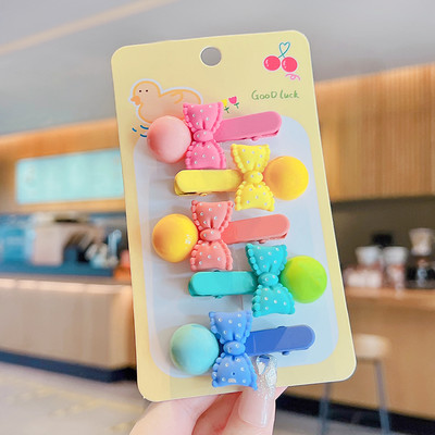 5 kom/set Dječje slatke boje Ukrasi s mašnama u obliku cvijeća Koje za kosu Djevojčice Slatke ukosnice Ukosnice Dječji dodaci za kosu