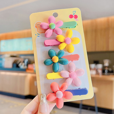 5 kom/set Dječje slatke boje Ukrasi s mašnama u obliku cvijeća Koje za kosu Djevojčice Slatke ukosnice Ukosnice Dječji dodaci za kosu