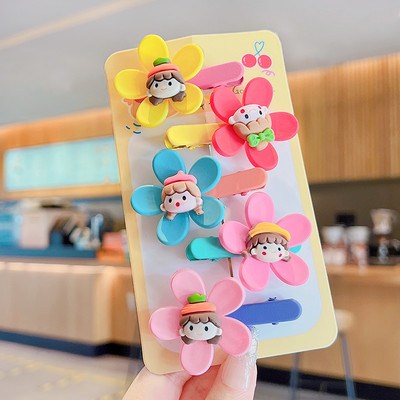 5 kom/set Dječje slatke boje Ukrasi s mašnama u obliku cvijeća Koje za kosu Djevojčice Slatke ukosnice Ukosnice Dječji dodaci za kosu