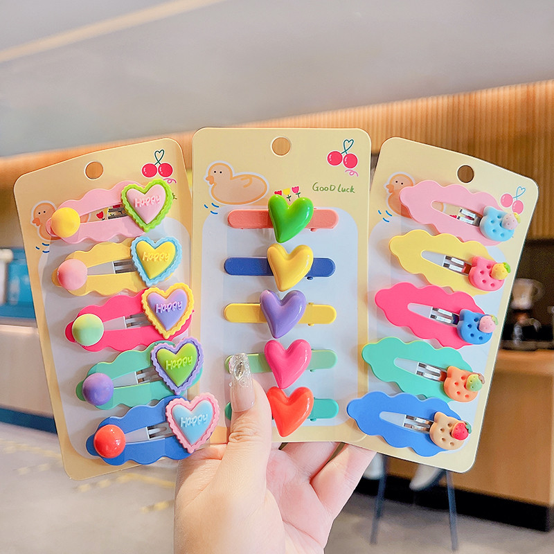 5 kom/set Dječje slatke boje Ukrasi s mašnama u obliku cvijeća Koje za kosu Djevojčice Slatke ukosnice Ukosnice Dječji dodaci za kosu