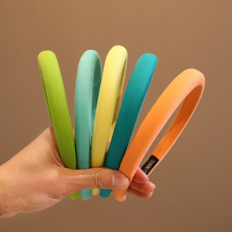 2023. Nova dječja slatka jednobojna gumica za kosu, pokrivala za glavu, dječja jednostavna, lijepa široka traka za glavu za djevojčice, akrilni dodaci za kosu