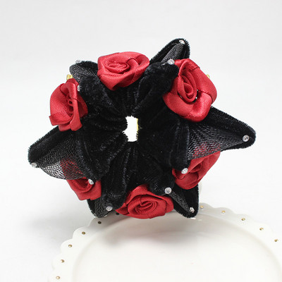 Moe lilleshow ketas Juuksevõrk Tüdruk Ballettants Uisutamine Snood Elastne Lipsu Kaane Must Peakatete Stiilimise Aksessuaar