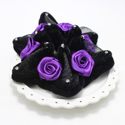 Moe lilleshow ketas Juuksevõrk Tüdruk Ballettants Uisutamine Snood Elastne Lipsu Kaane Must Peakatete Stiilimise Aksessuaar