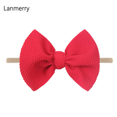 1kom 2022 Dječje modne mašne za kosu od 4,5 inča Elastične najlonske trake za glavu za djevojčice Mekana gumica za kosu Slatke ljetne gumice za kosu Dodaci za kosu