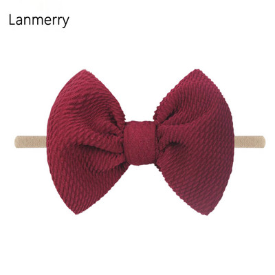 1kom 2022 Dječje modne mašne za kosu od 4,5 inča Elastične najlonske trake za glavu za djevojčice Mekana gumica za kosu Slatke ljetne gumice za kosu Dodaci za kosu