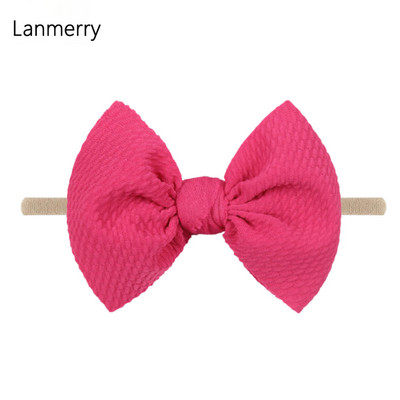 1kom 2022 Dječje modne mašne za kosu od 4,5 inča Elastične najlonske trake za glavu za djevojčice Mekana gumica za kosu Slatke ljetne gumice za kosu Dodaci za kosu