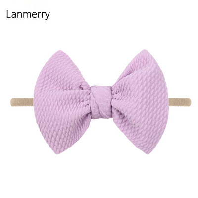 1kom 2022 Dječje modne mašne za kosu od 4,5 inča Elastične najlonske trake za glavu za djevojčice Mekana gumica za kosu Slatke ljetne gumice za kosu Dodaci za kosu