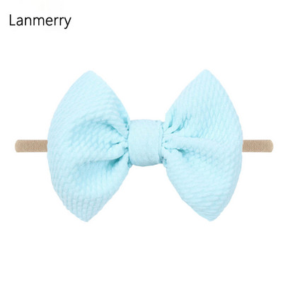 1kom 2022 Dječje modne mašne za kosu od 4,5 inča Elastične najlonske trake za glavu za djevojčice Mekana gumica za kosu Slatke ljetne gumice za kosu Dodaci za kosu