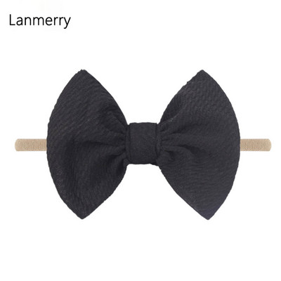 1kom 2022 Dječje modne mašne za kosu od 4,5 inča Elastične najlonske trake za glavu za djevojčice Mekana gumica za kosu Slatke ljetne gumice za kosu Dodaci za kosu