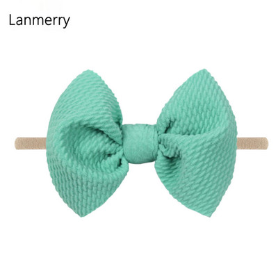 1kom 2022 Dječje modne mašne za kosu od 4,5 inča Elastične najlonske trake za glavu za djevojčice Mekana gumica za kosu Slatke ljetne gumice za kosu Dodaci za kosu