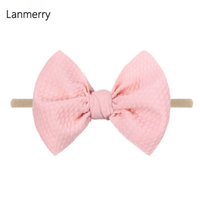 1kom 2022 Dječje modne mašne za kosu od 4,5 inča Elastične najlonske trake za glavu za djevojčice Mekana gumica za kosu Slatke ljetne gumice za kosu Dodaci za kosu