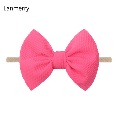 1kom 2022 Dječje modne mašne za kosu od 4,5 inča Elastične najlonske trake za glavu za djevojčice Mekana gumica za kosu Slatke ljetne gumice za kosu Dodaci za kosu