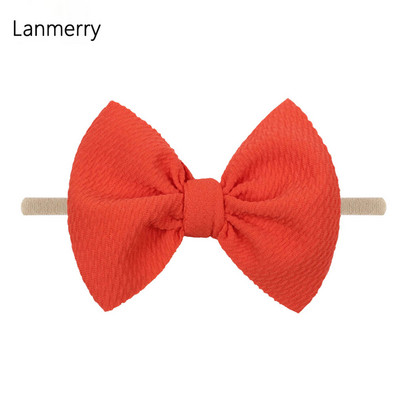 1kom 2022 Dječje modne mašne za kosu od 4,5 inča Elastične najlonske trake za glavu za djevojčice Mekana gumica za kosu Slatke ljetne gumice za kosu Dodaci za kosu