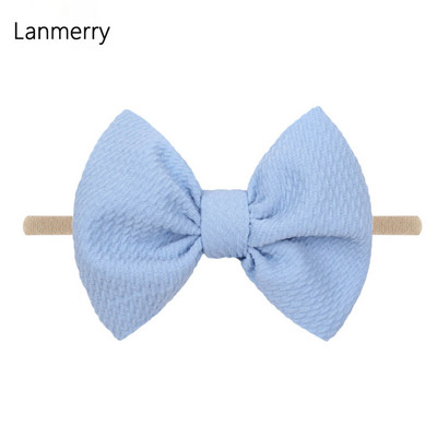 1kom 2022 Dječje modne mašne za kosu od 4,5 inča Elastične najlonske trake za glavu za djevojčice Mekana gumica za kosu Slatke ljetne gumice za kosu Dodaci za kosu