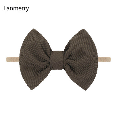 1kom 2022 Dječje modne mašne za kosu od 4,5 inča Elastične najlonske trake za glavu za djevojčice Mekana gumica za kosu Slatke ljetne gumice za kosu Dodaci za kosu