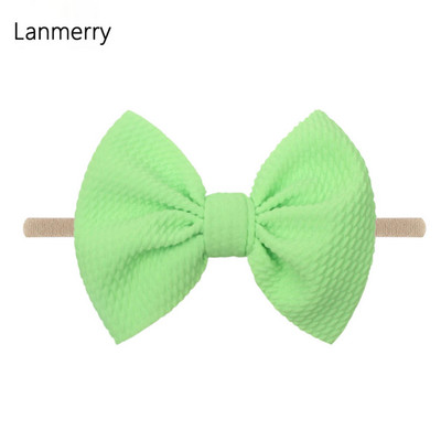 1kom 2022 Dječje modne mašne za kosu od 4,5 inča Elastične najlonske trake za glavu za djevojčice Mekana gumica za kosu Slatke ljetne gumice za kosu Dodaci za kosu