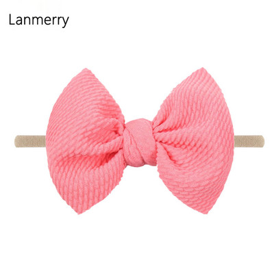 1kom 2022 Dječje modne mašne za kosu od 4,5 inča Elastične najlonske trake za glavu za djevojčice Mekana gumica za kosu Slatke ljetne gumice za kosu Dodaci za kosu