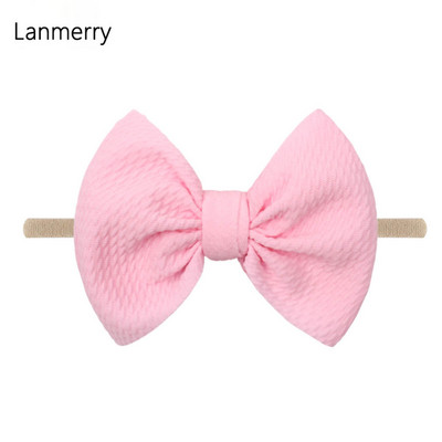 1kom 2022 Dječje modne mašne za kosu od 4,5 inča Elastične najlonske trake za glavu za djevojčice Mekana gumica za kosu Slatke ljetne gumice za kosu Dodaci za kosu