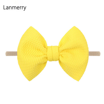 1kom 2022 Dječje modne mašne za kosu od 4,5 inča Elastične najlonske trake za glavu za djevojčice Mekana gumica za kosu Slatke ljetne gumice za kosu Dodaci za kosu