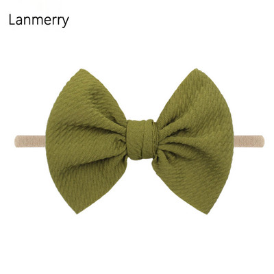 1kom 2022 Dječje modne mašne za kosu od 4,5 inča Elastične najlonske trake za glavu za djevojčice Mekana gumica za kosu Slatke ljetne gumice za kosu Dodaci za kosu