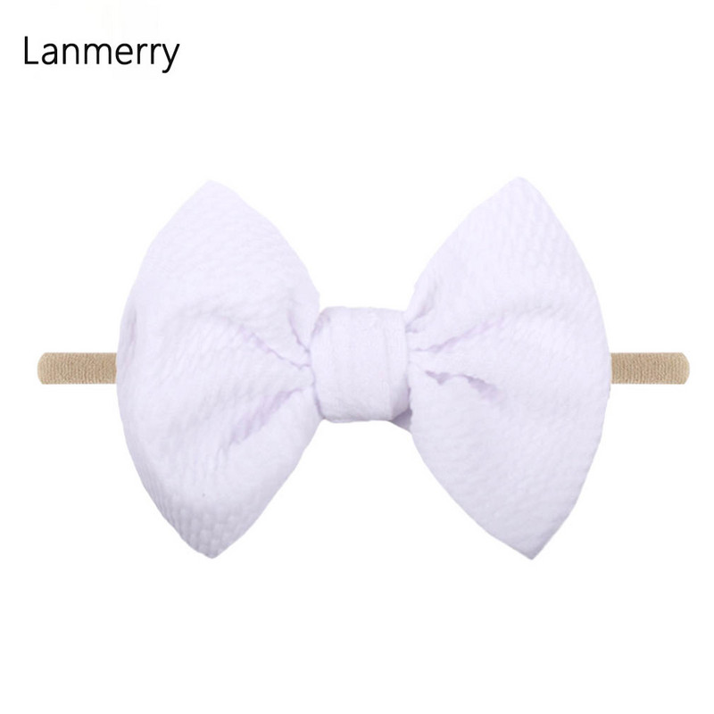 1kom 2022 Dječje modne mašne za kosu od 4,5 inča Elastične najlonske trake za glavu za djevojčice Mekana gumica za kosu Slatke ljetne gumice za kosu Dodaci za kosu