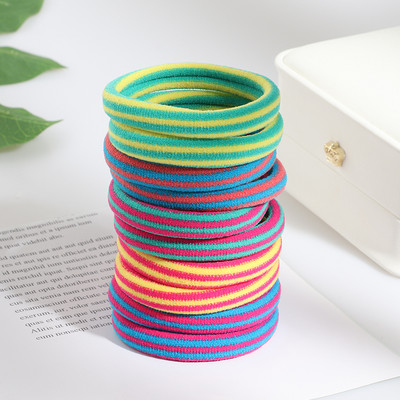 Új 10db/szett Hajgumik Girl Candy Color Elasztikus Gumiszalag Hajgumi Gyerek Baba Fejpánt Scrunchie Haj kiegészítők