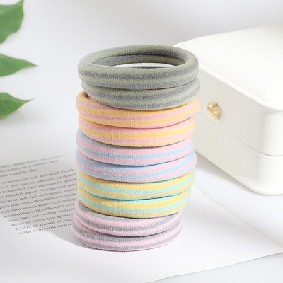 Új 10db/szett Hajgumik Girl Candy Color Elasztikus Gumiszalag Hajgumi Gyerek Baba Fejpánt Scrunchie Haj kiegészítők