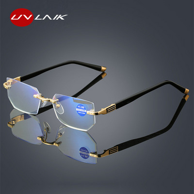 UVLAIK Anti blue Light Γυναικεία γυαλιά ανάγνωσης διαμαντοκοπής Rimeles Γυαλιά οράσεως Ανδρικά κατά της κούρασης Υπερμετρωπία Πρεσβυωπικά γυαλιά