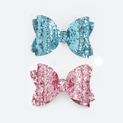 2 bucăți 3 inch paiete roșii pentru fete agrafe de păr pentru agrafe de păr strălucitoare lucrate manual Barrette cu sclipici Accesorii drăguțe pentru păr Accesorii pentru păr pentru copii