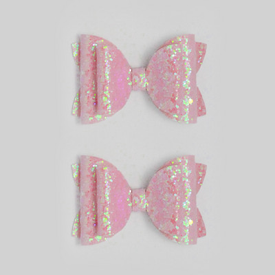 2 bucăți 3 inch paiete roșii pentru fete agrafe de păr pentru agrafe de păr strălucitoare lucrate manual Barrette cu sclipici Accesorii drăguțe pentru păr Accesorii pentru păr pentru copii